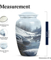 10-inch Aluminum Mountains Urn for ashes.