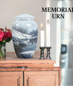 10-inch Aluminum Mountains Urn for ashes.