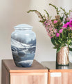 10-inch Aluminum Mountains Urn for ashes.