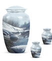 10-inch Aluminum Mountains Urn for ashes.