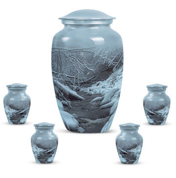 Large Urn with 4 Small Urn