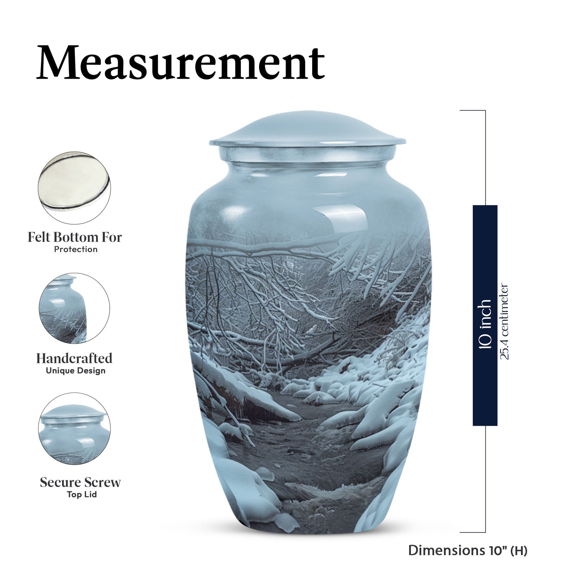 Classic 10-inch Mountains Urn, large 