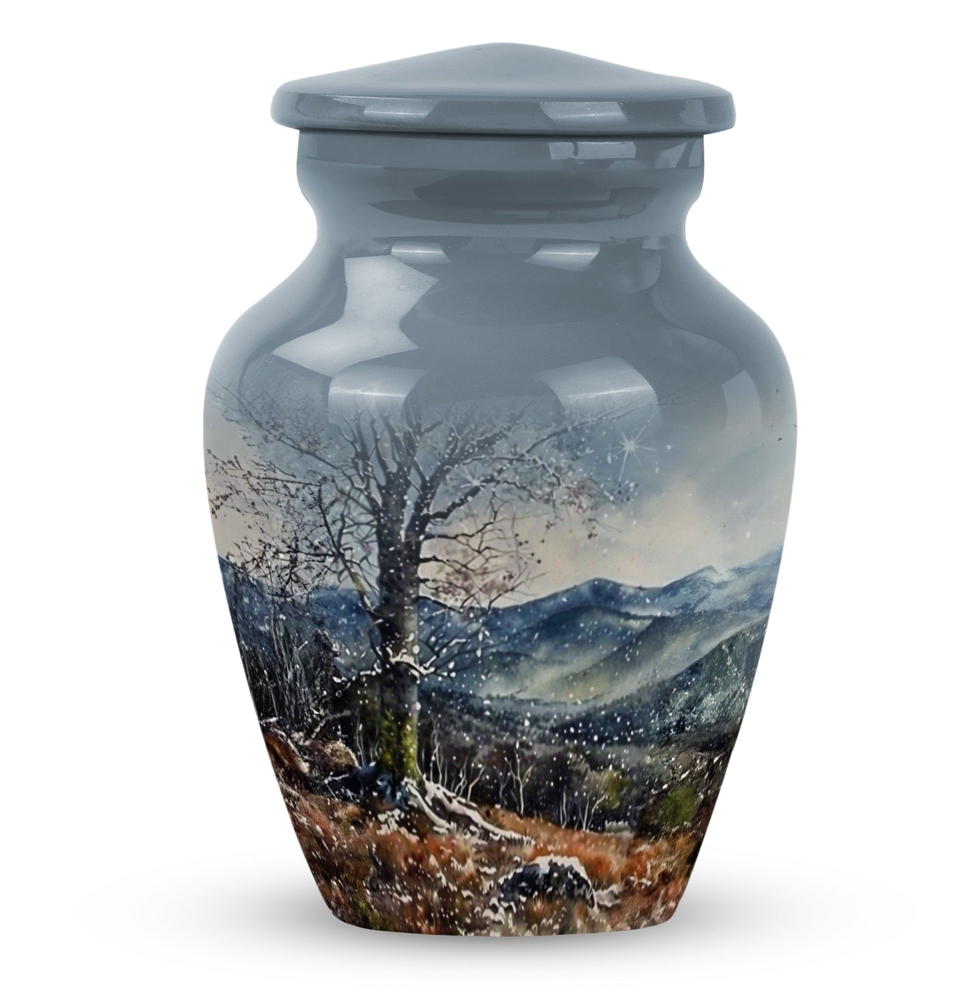 Classic Mountains Urn for adult ashes.