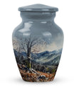 Classic Mountains Urn for adult ashes.