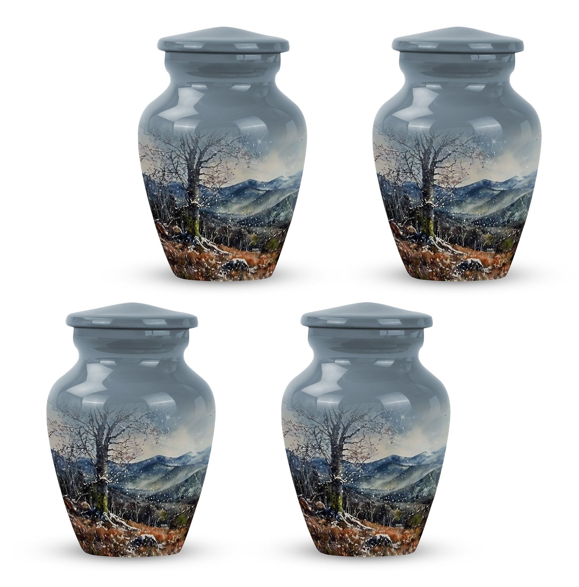 Classic Mountains Urn for adult ashes.