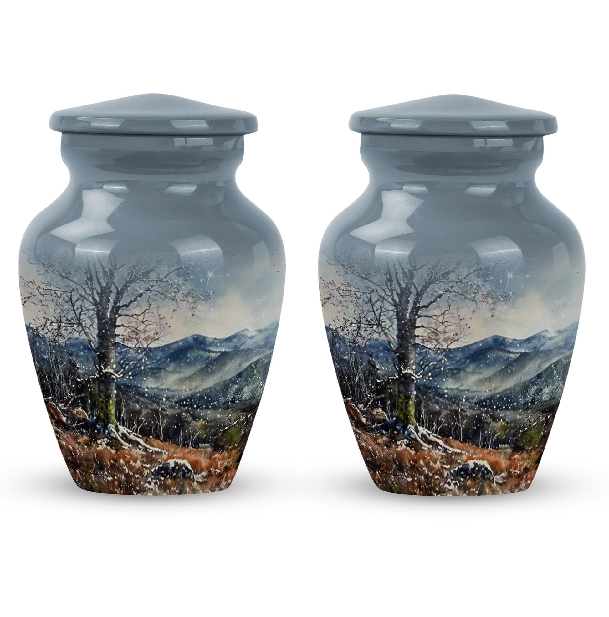 Classic Mountains Urn for adult ashes.