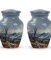 Classic Mountains Urn for adult ashes.