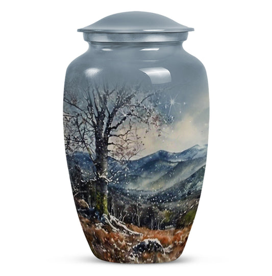 Classic Mountains Urn for adult ashes.