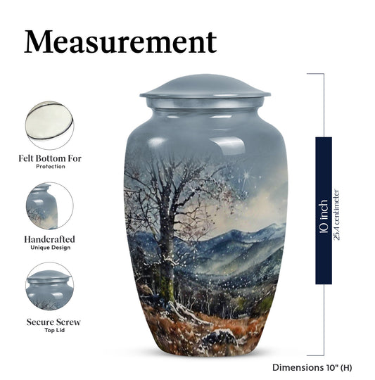 Classic Mountains Urn for adult ashes.