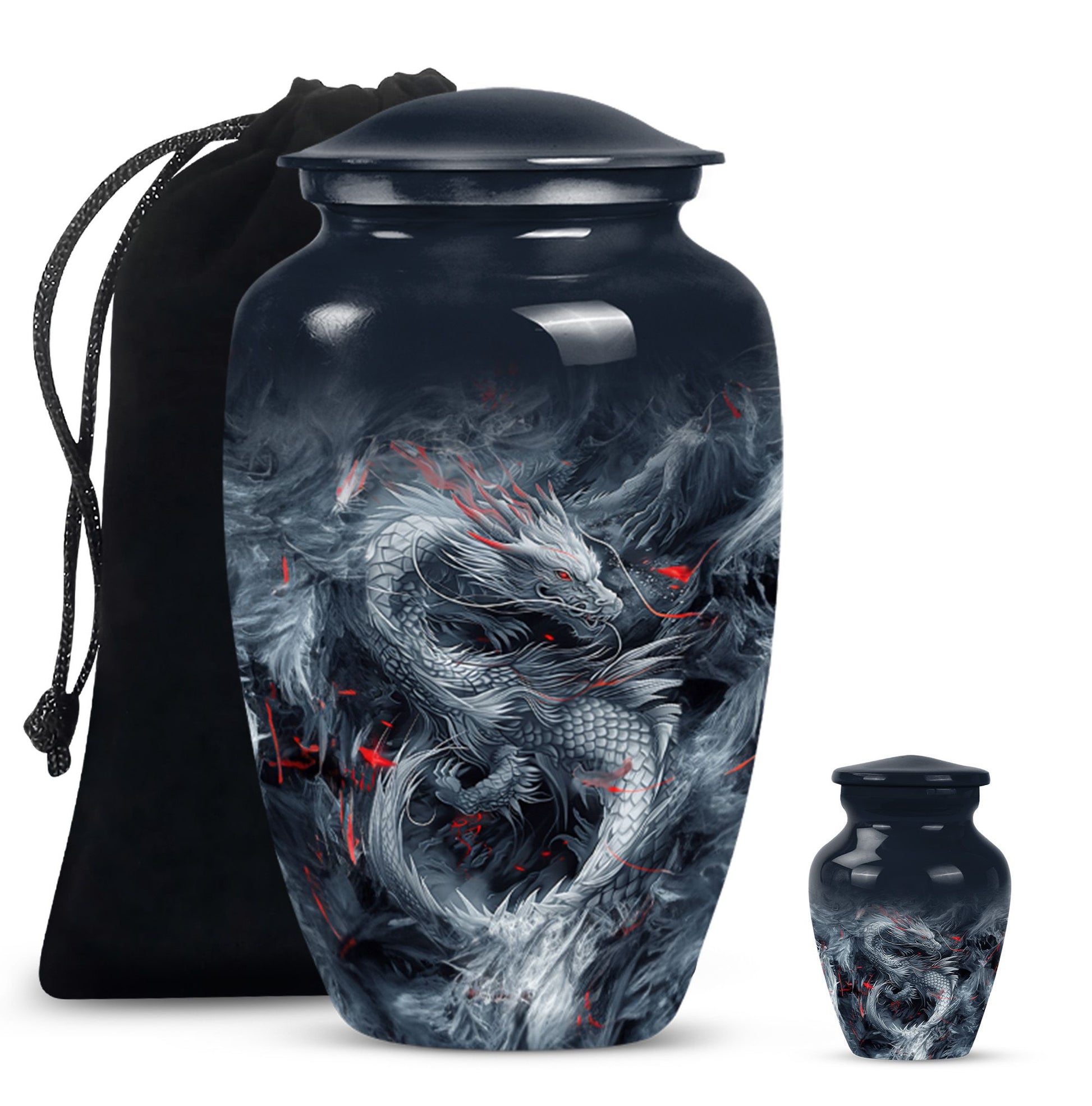 10 inch dragon urn, a classic cremation urn