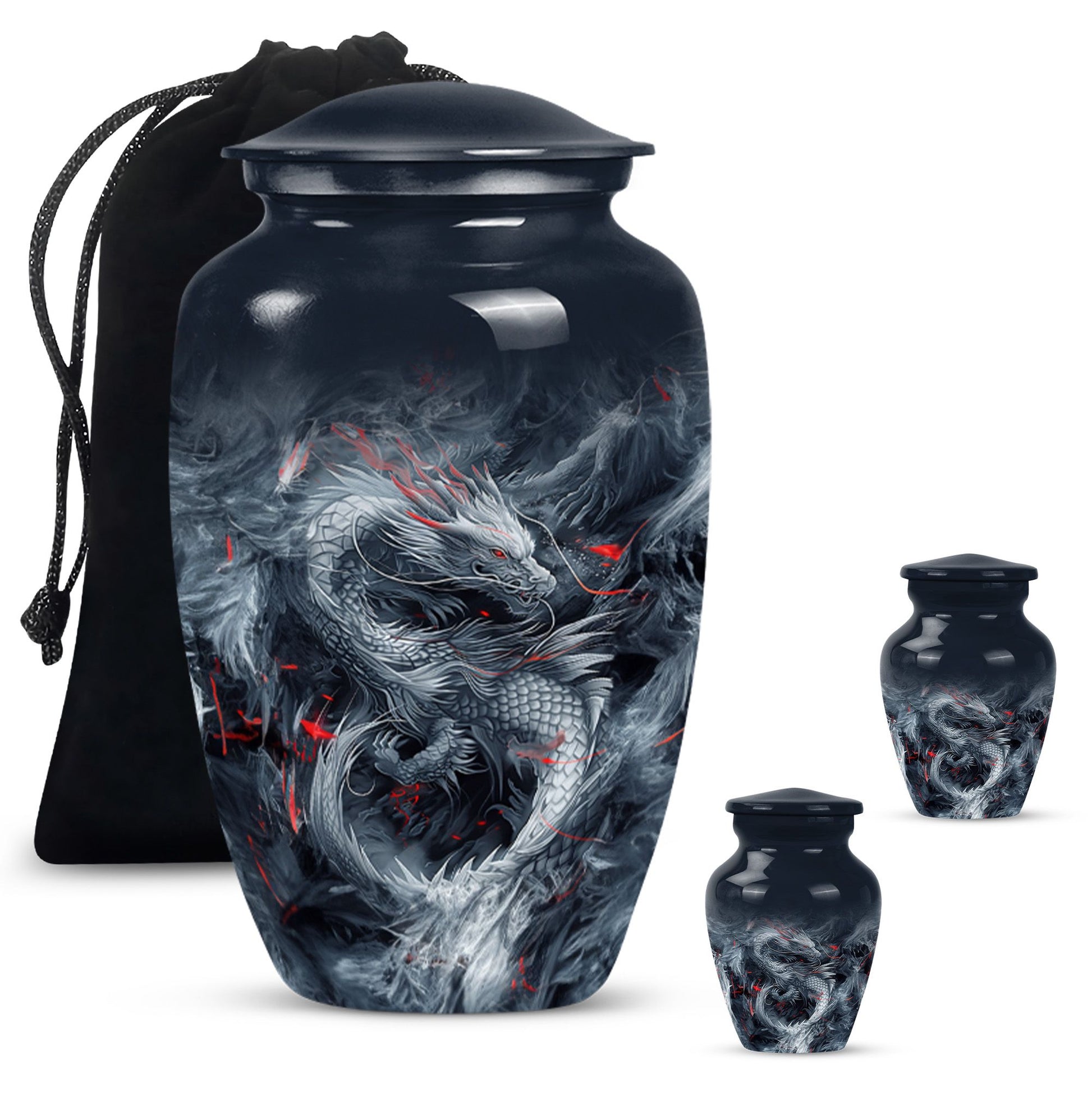 10 inch dragon urn, a classic cremation urn