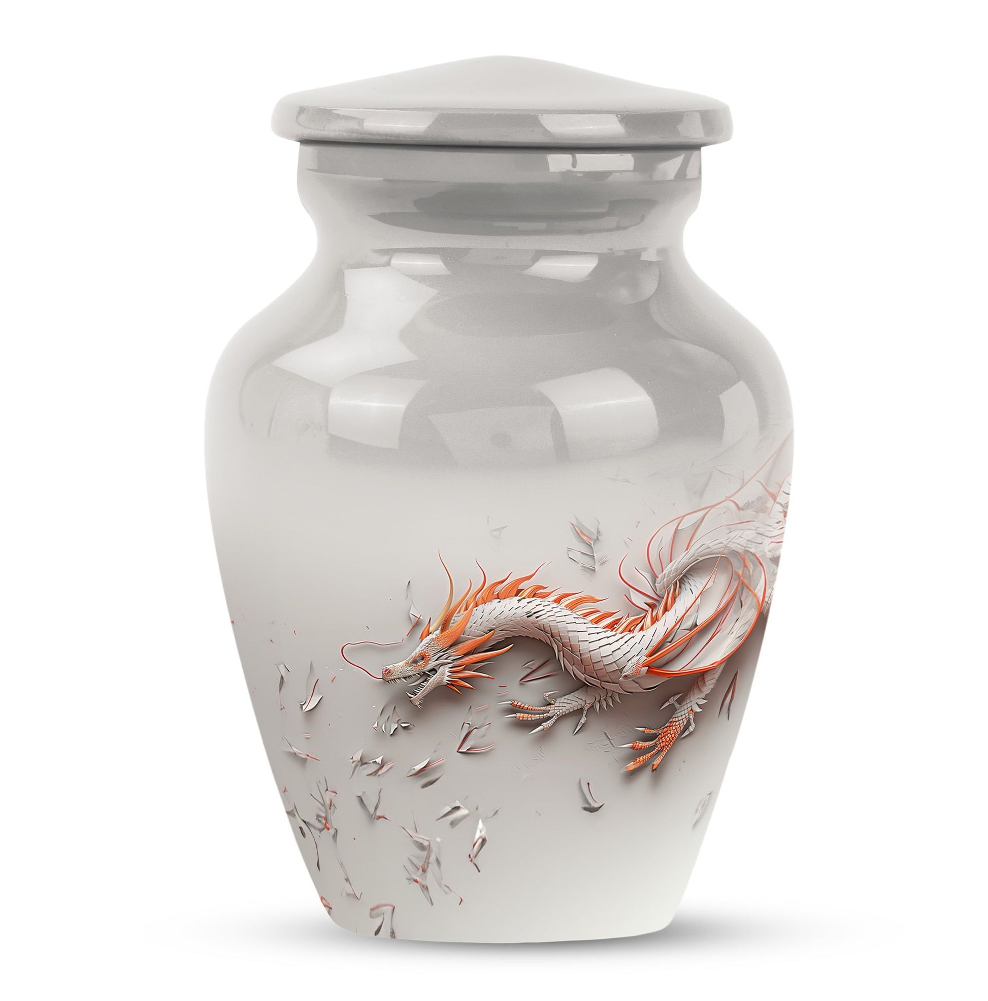 Classic 10-inch dragon Urn, suitable for male adult memorial.