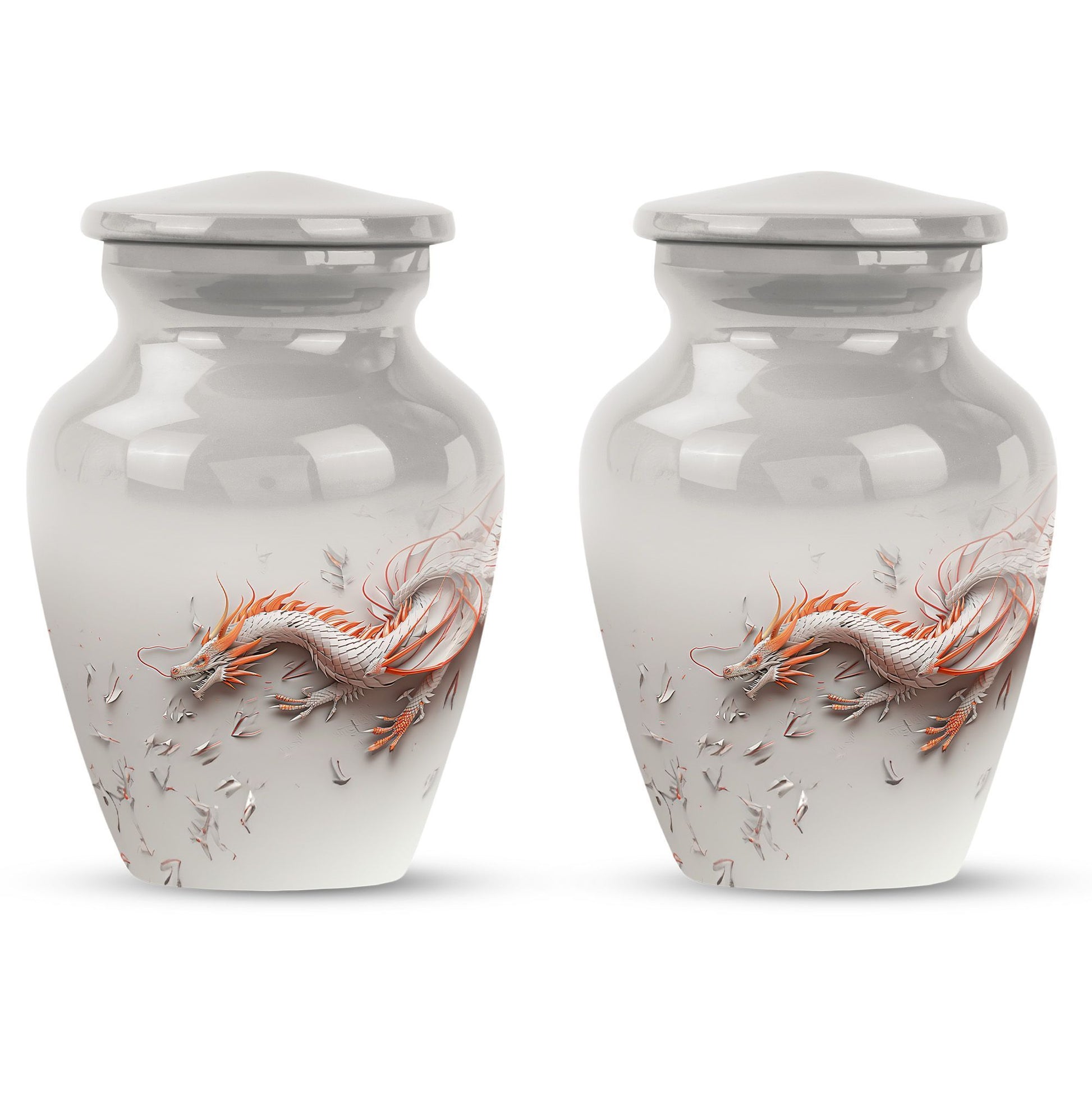 Classic 10-inch dragon Urn, suitable for male adult memorial.