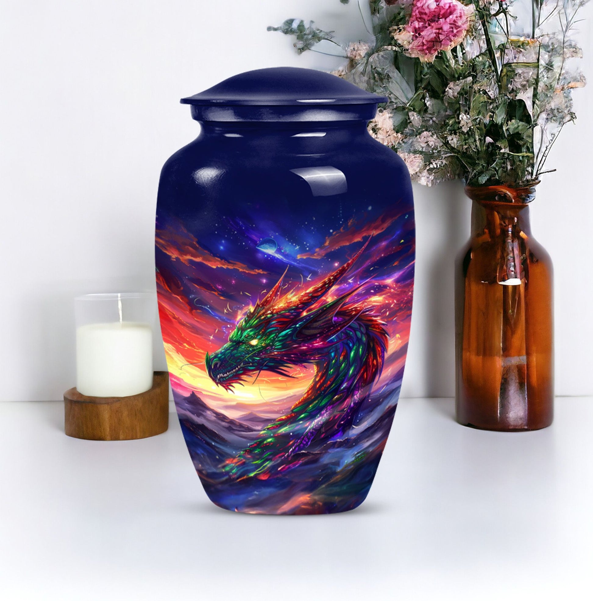  dragon urn, personalized memorial funeral urn