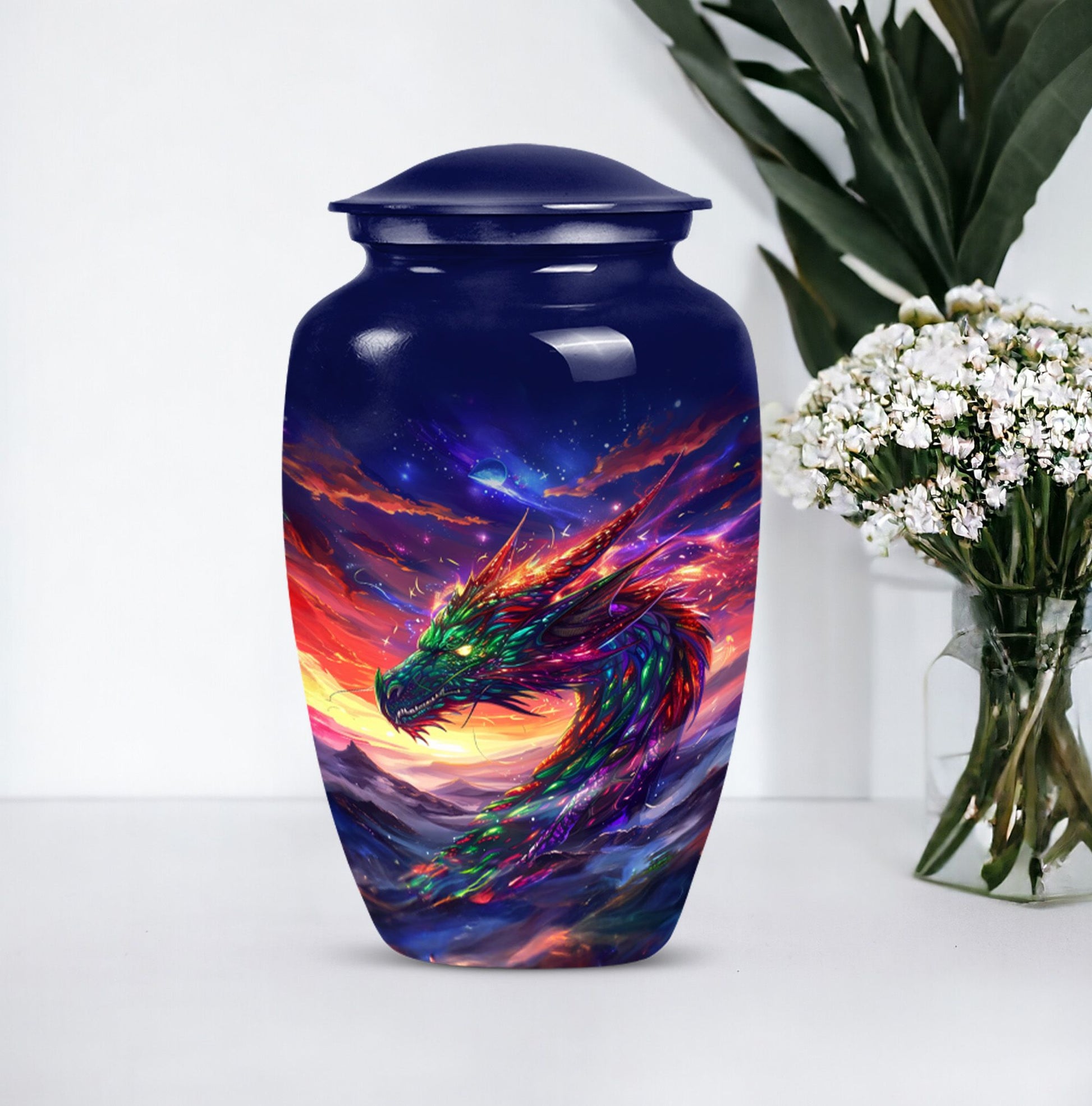  dragon urn, personalized memorial funeral urn