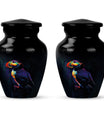 Classic 10-inch Puffin bird urn, handcrafted 