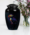 Classic 10-inch Puffin bird urn, handcrafted 