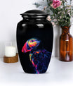 Puffin bird themed classic cremation urn