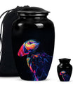 Puffin bird themed classic cremation urn