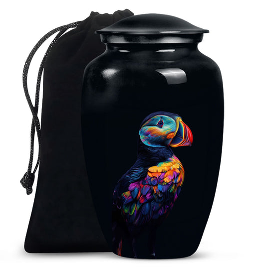 Puffin bird Urn for human ashes