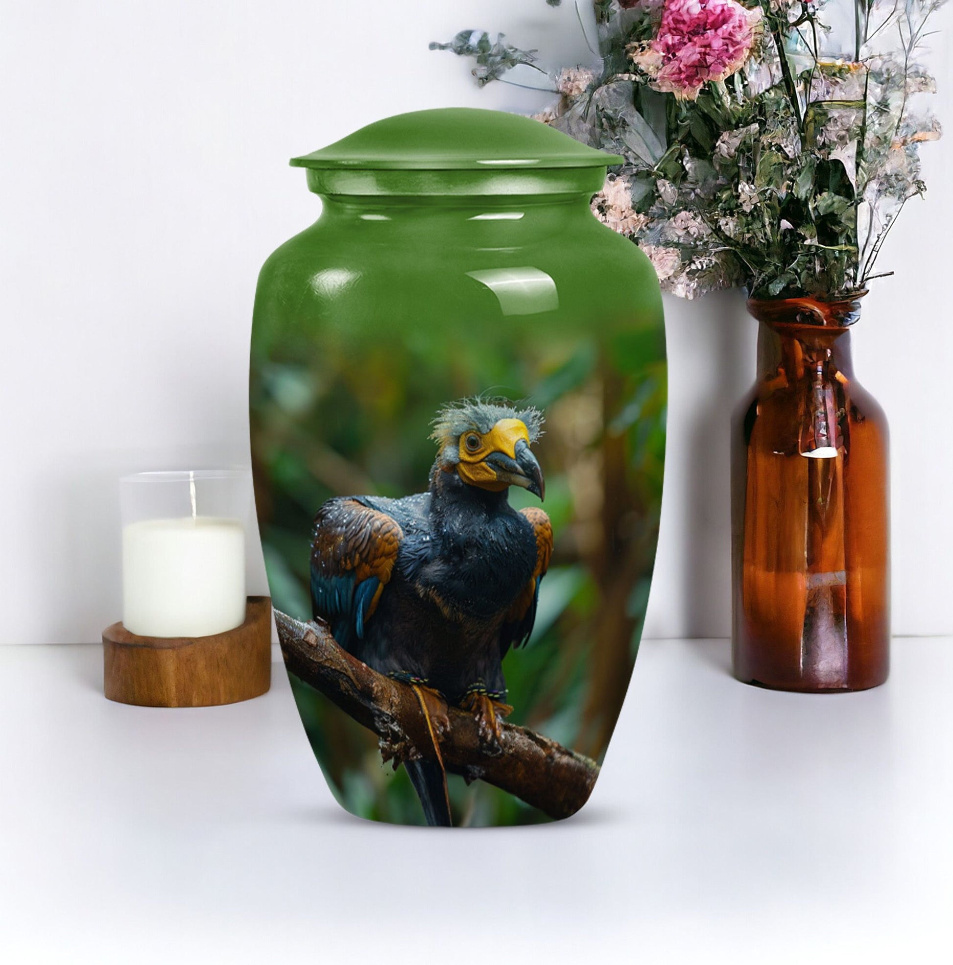 Puffin bird urn