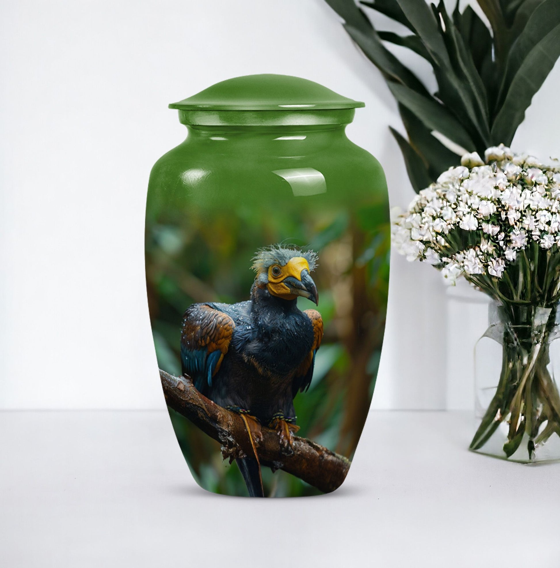 Puffin bird urn