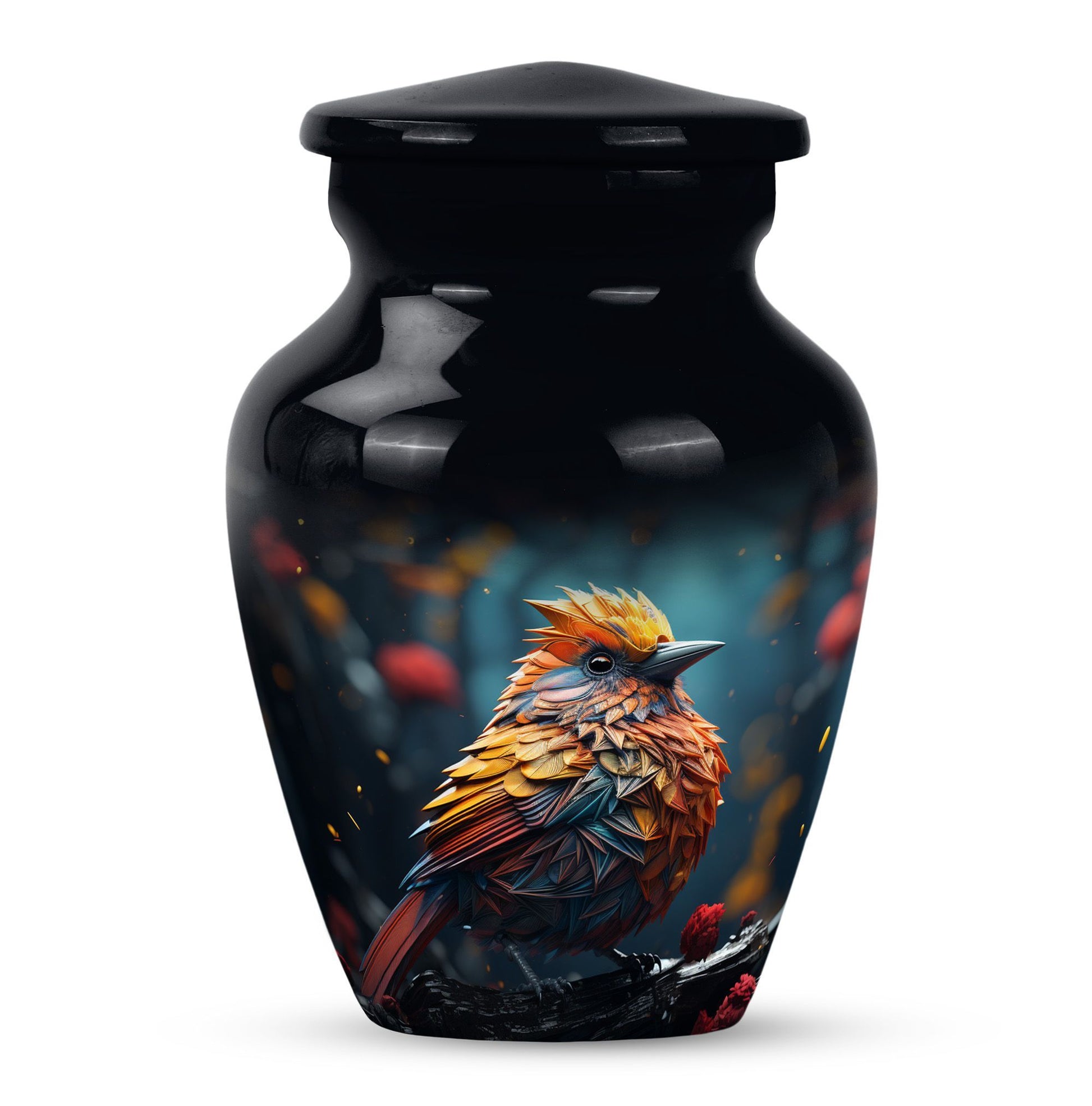 Cardinal Bird Urn 