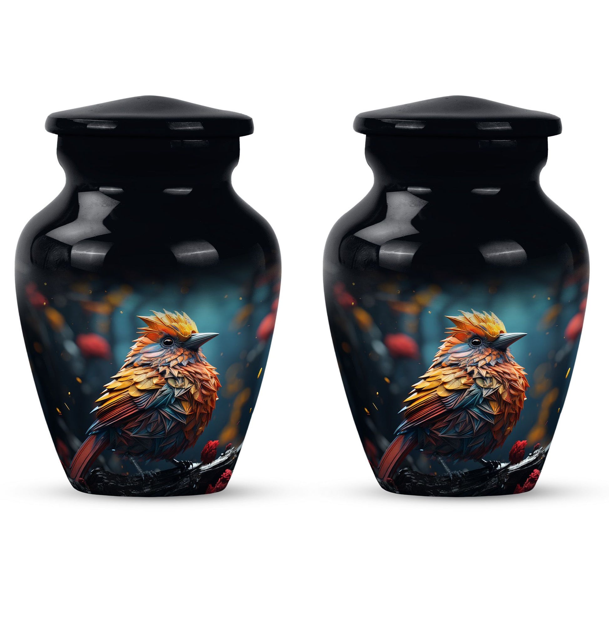 Cardinal Bird Urn 