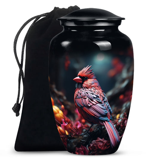 10-inch Classic Cardinal Bird Urn 