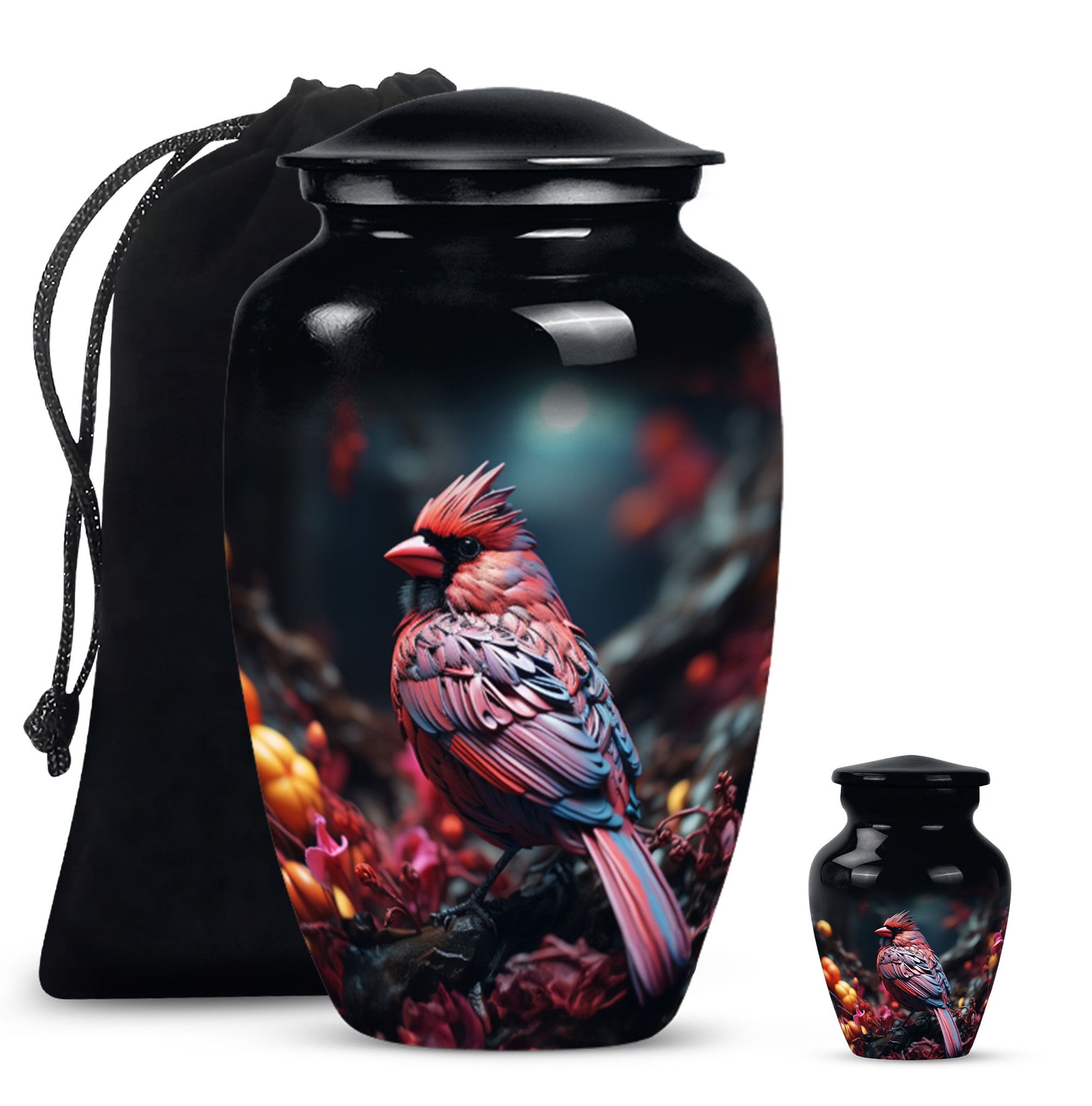 10-inch Classic Cardinal Bird Urn 