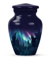 AURORA Urn, classic aluminium burial urn for human ashes.