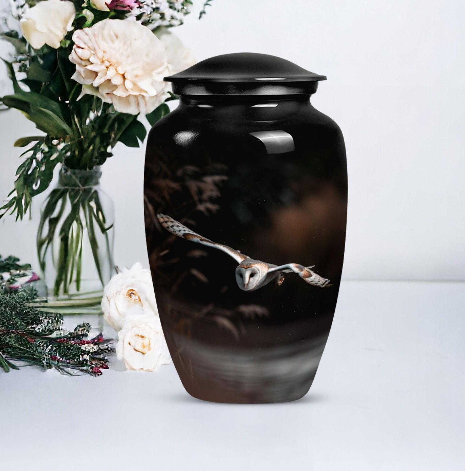  barn owl urn for human ashes 