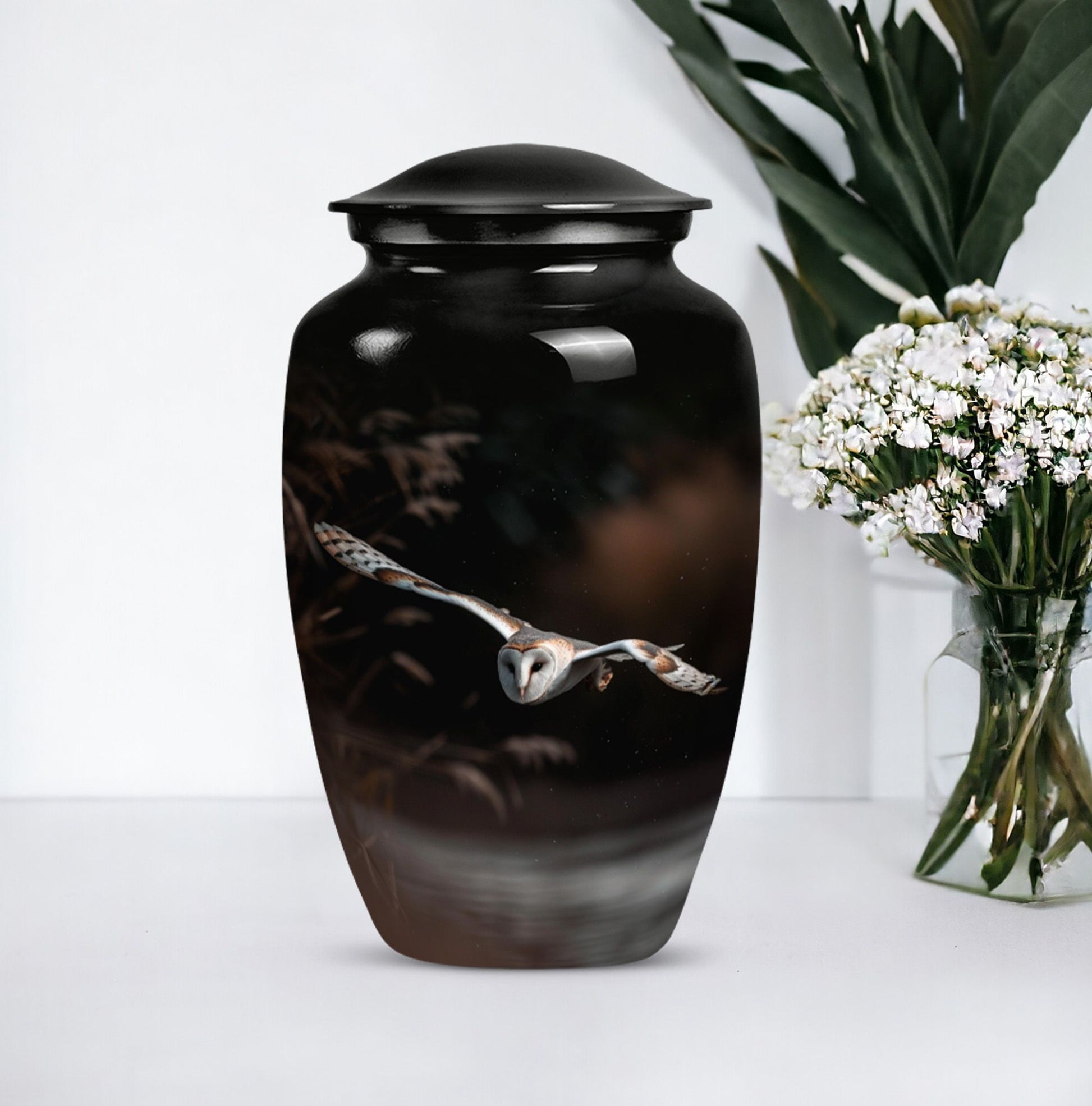  barn owl urn for human ashes 