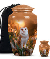 10-inch classic barn owl urn for human ashes.