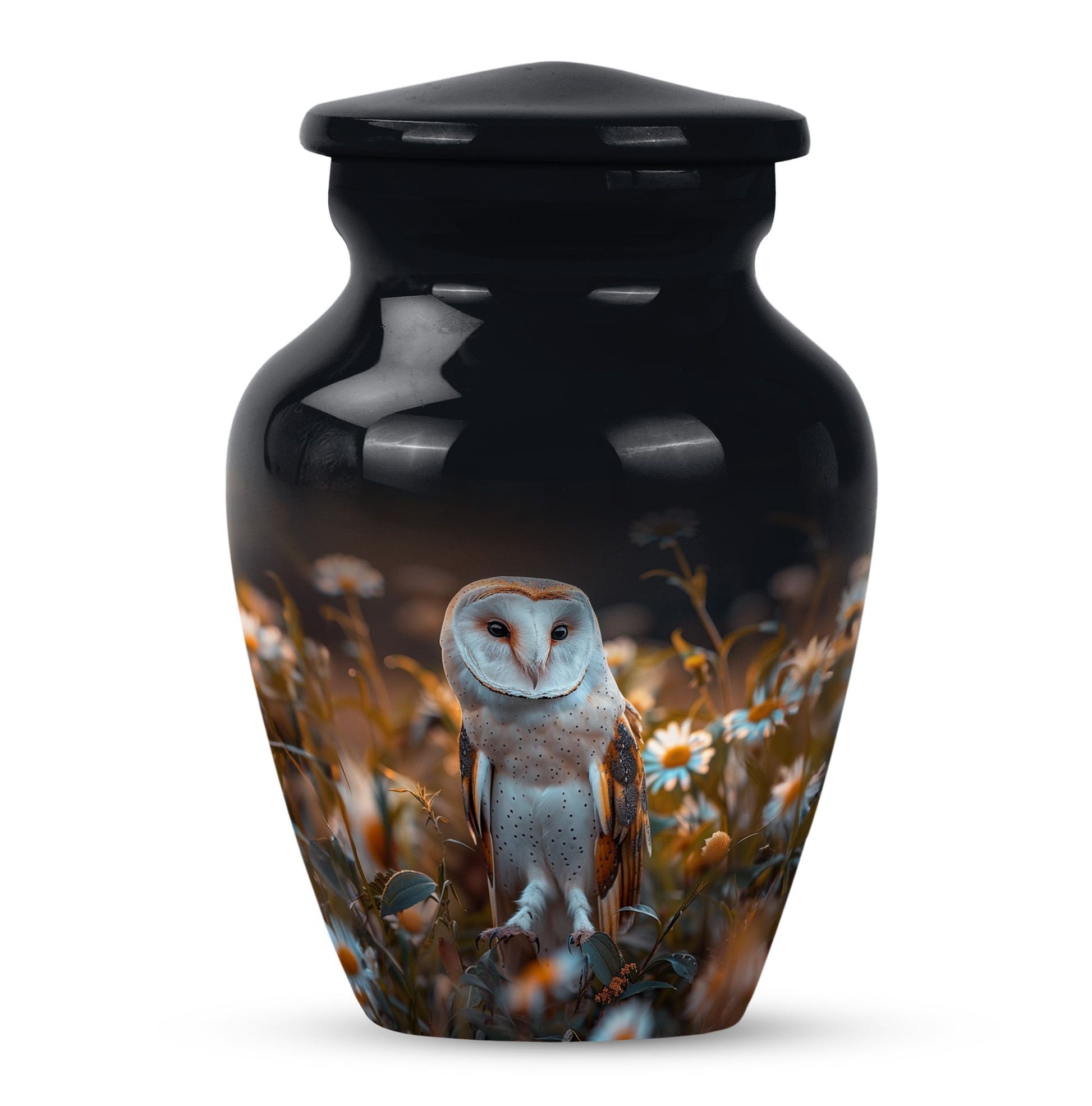 10-inch classic barn owl urn cremation urn for adult ashes 