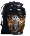 10-inch classic barn owl urn cremation urn for adult ashes 