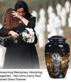 10-inch classic barn owl urn cremation urn for adult ashes 