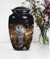 10-inch classic barn owl urn cremation urn for adult ashes 