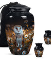 10-inch classic barn owl urn cremation urn for adult ashes 