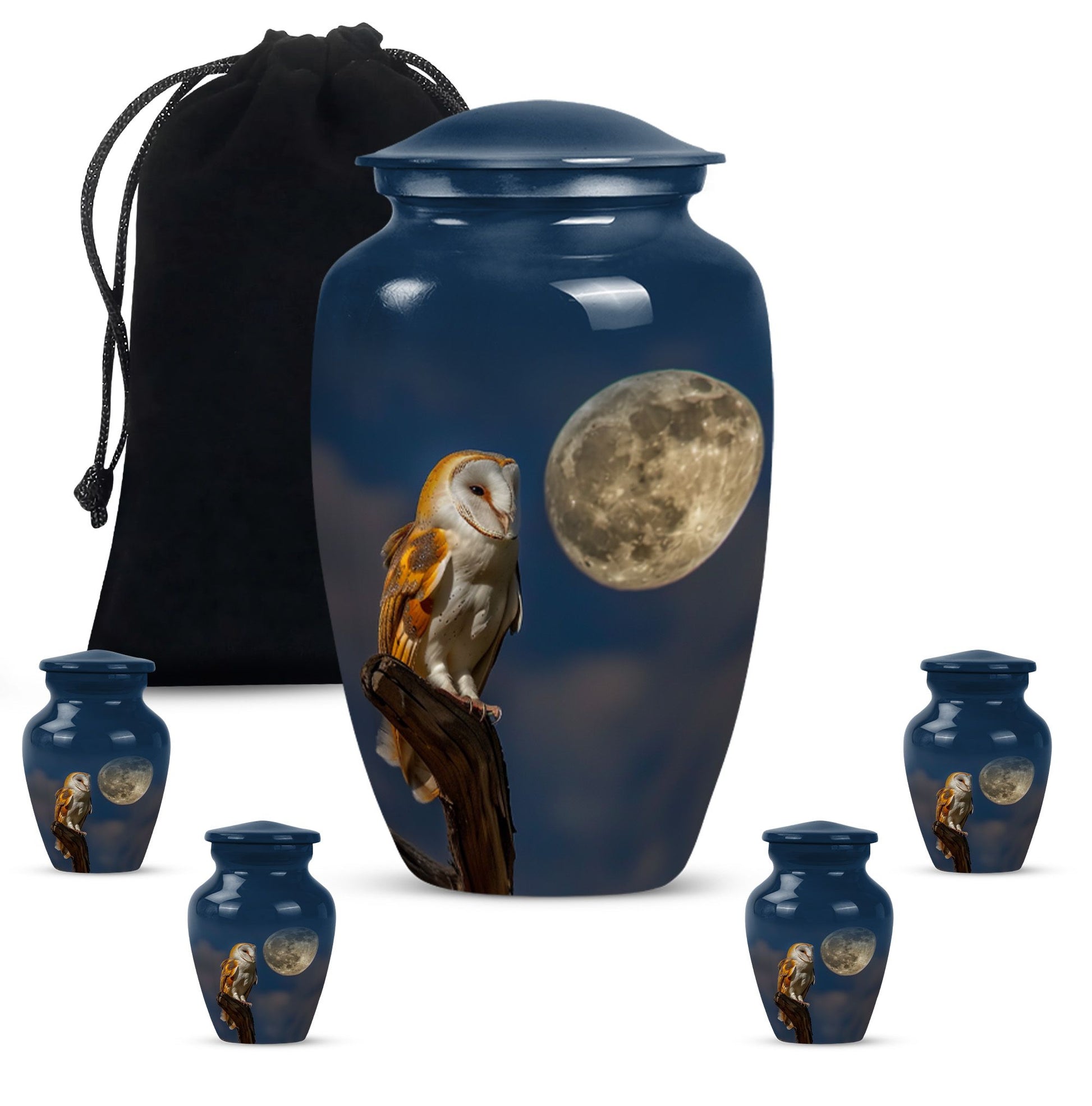 Classic Barn Owl Cremation Urn, 