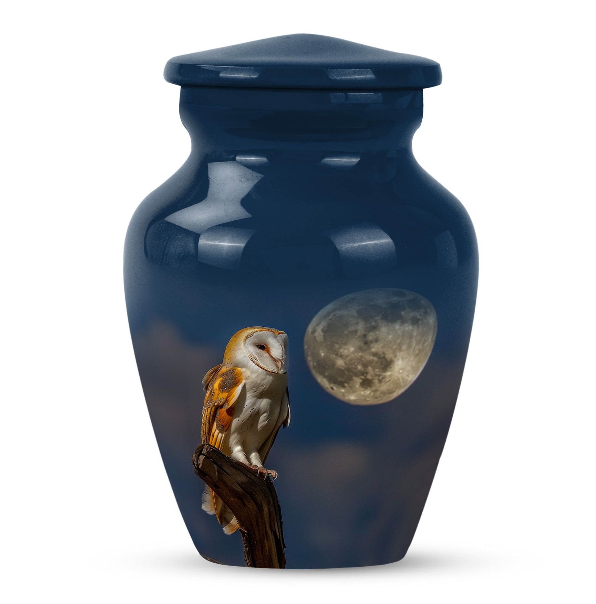 Classic Barn Owl Cremation Urn, 