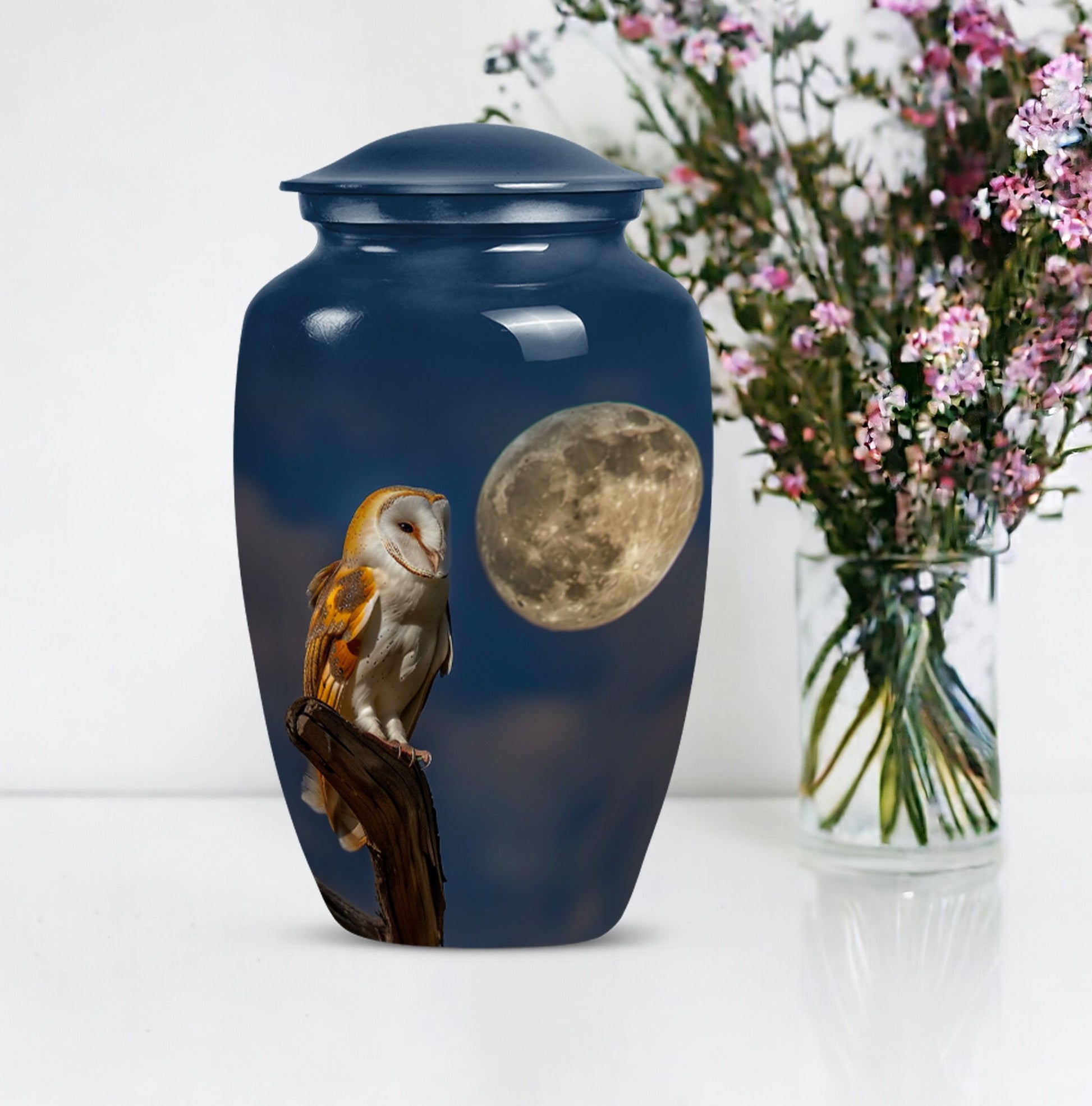 Classic Barn Owl Cremation Urn, 