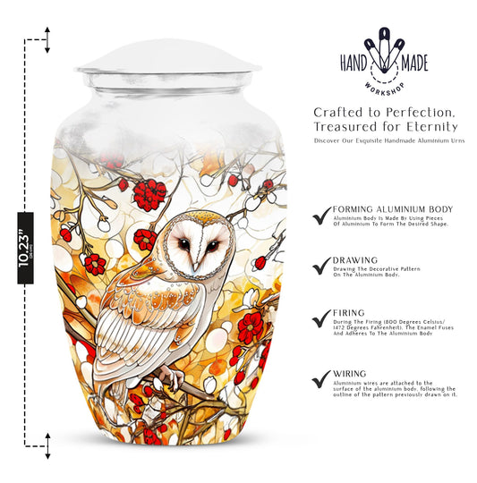 classic barn owl urn