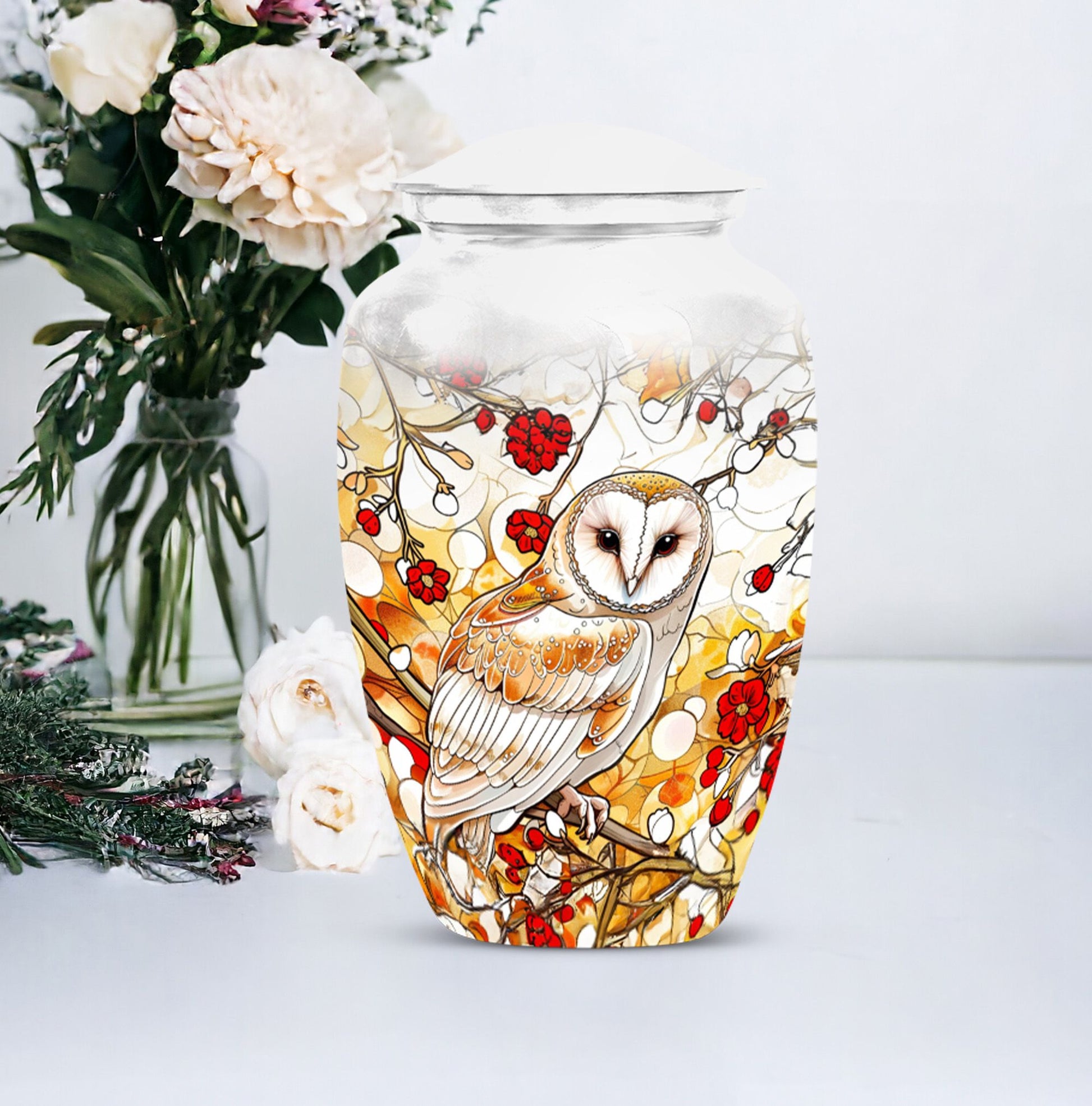 classic barn owl urn