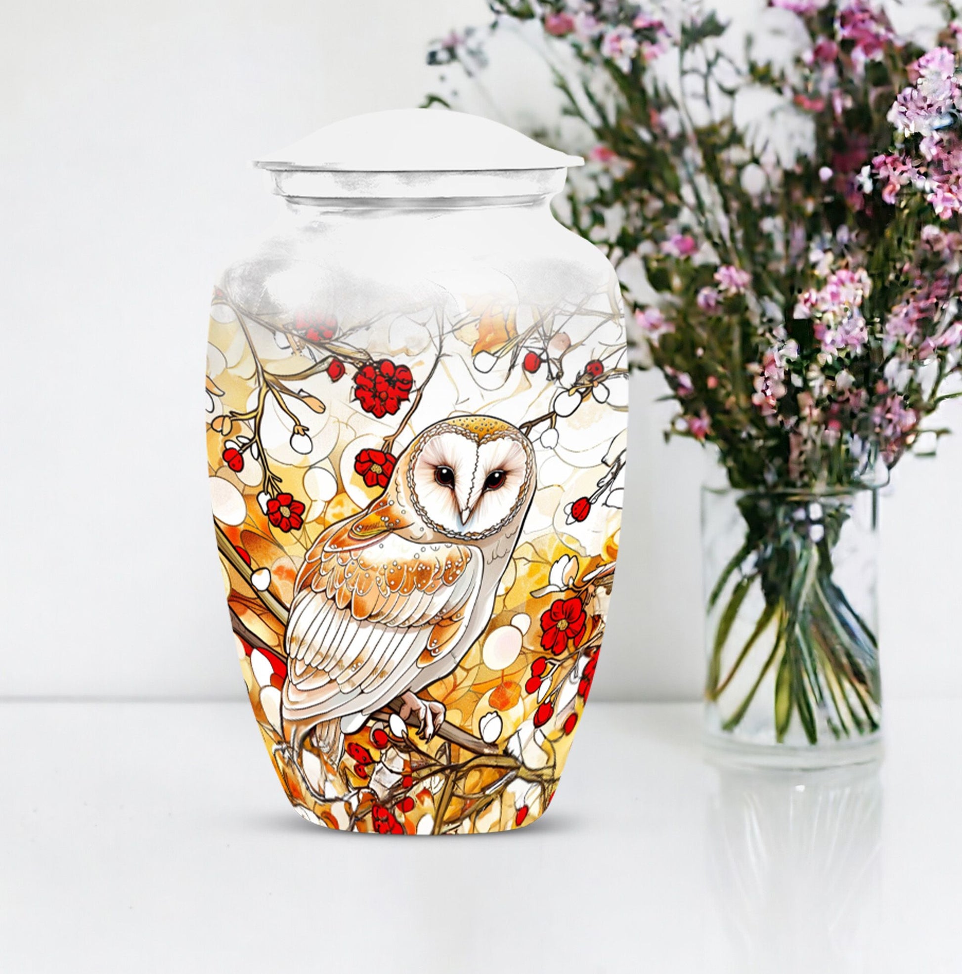 classic barn owl urn