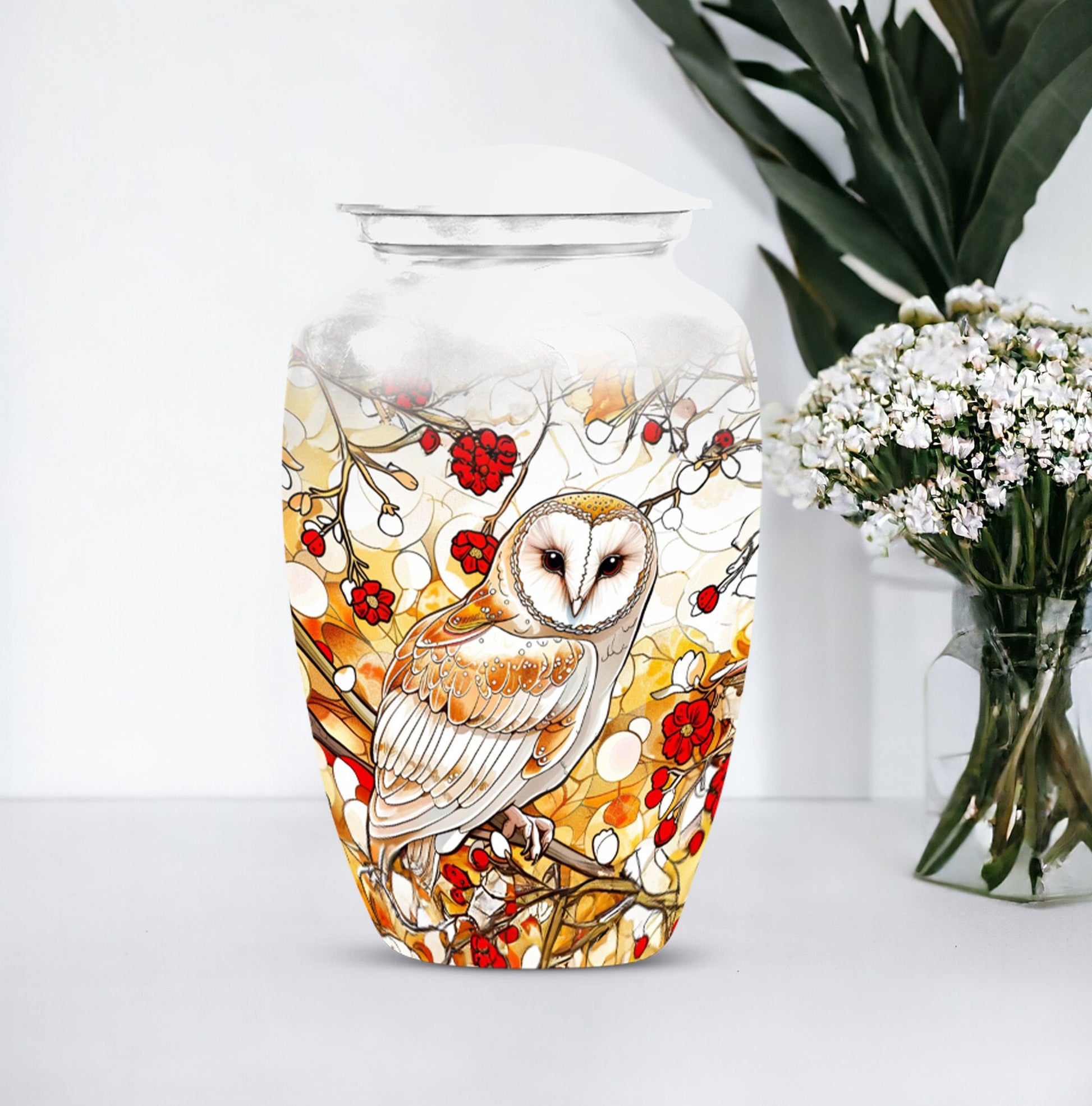 classic barn owl urn