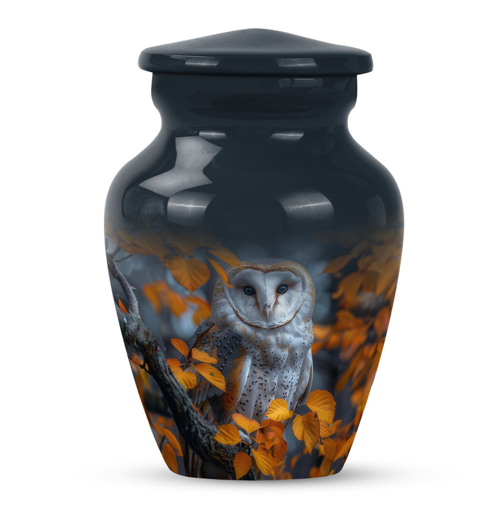 owl design urn for adult women's ashes