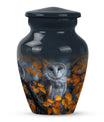 owl design urn for adult women's ashes