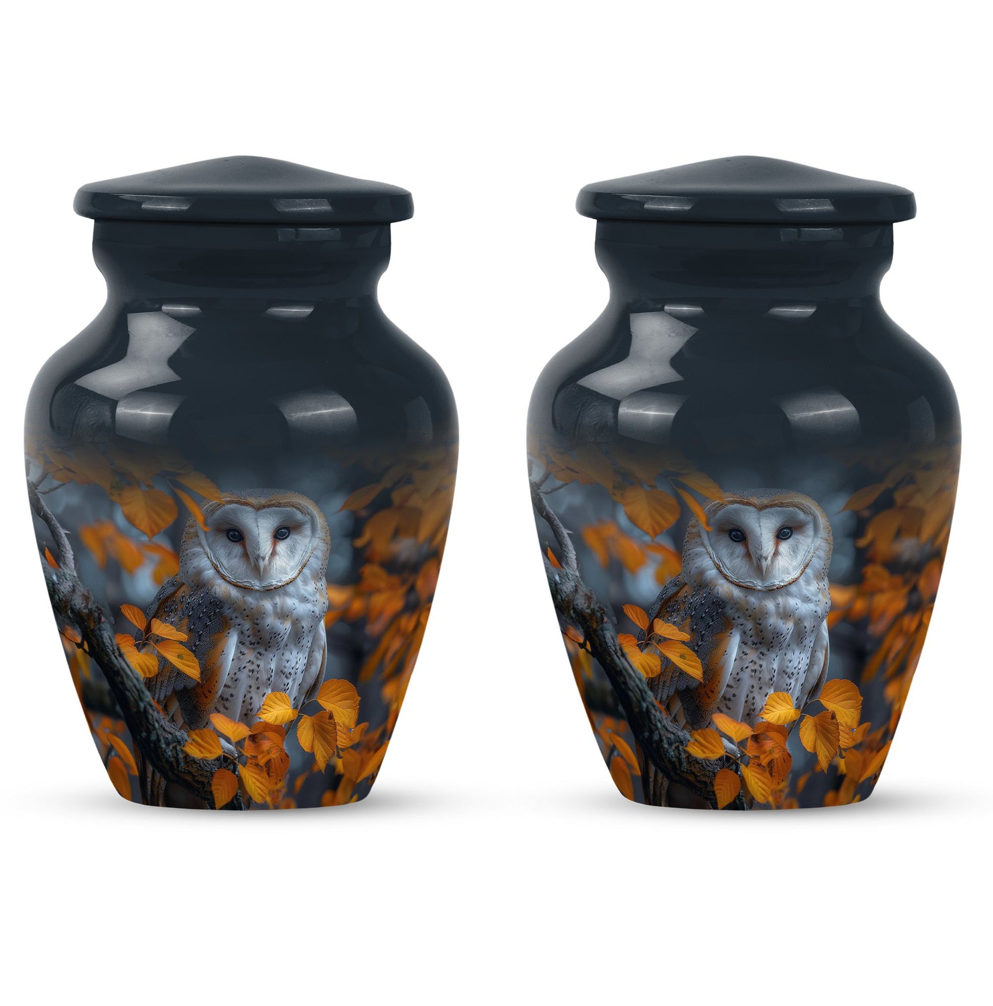 owl design urn for adult women's ashes