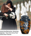 owl design urn for adult women's ashes